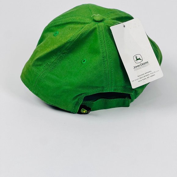 John Deere Green Mens L/XL One Tough Tractor Hook & Loop Adjustable Ball Cap - Picture 3 of 6